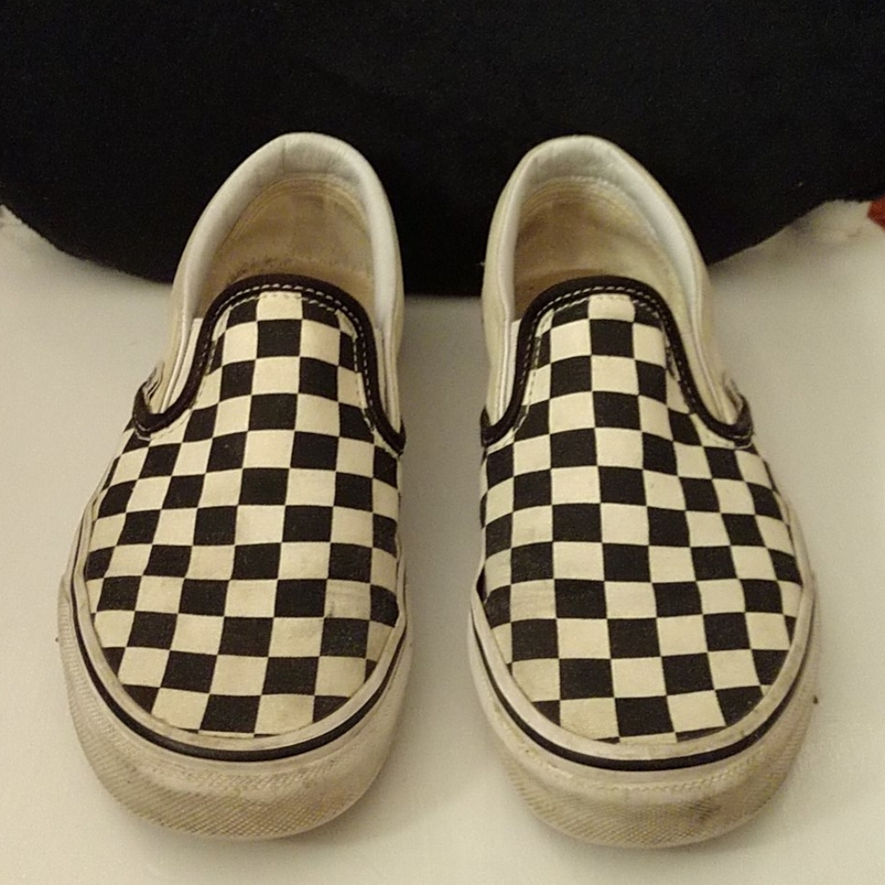 Black and White checkered vans
